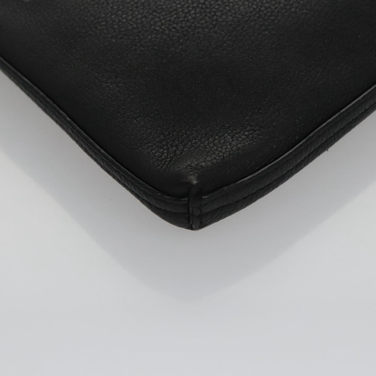 Gucci Imprime Black Leather Clutch Bag (Pre-Owned)