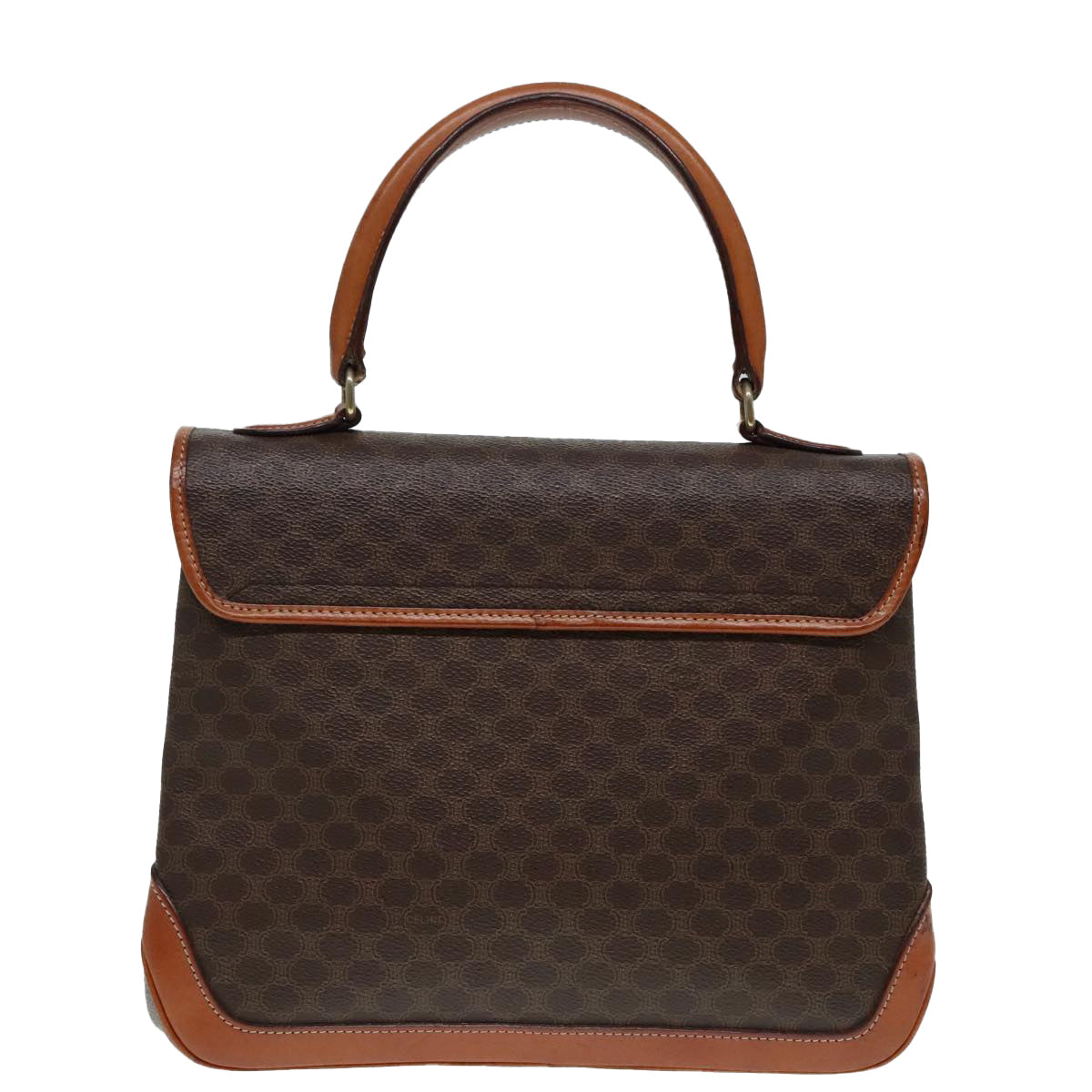 Céline Macadam Brown Canvas Handbag (Pre-Owned)