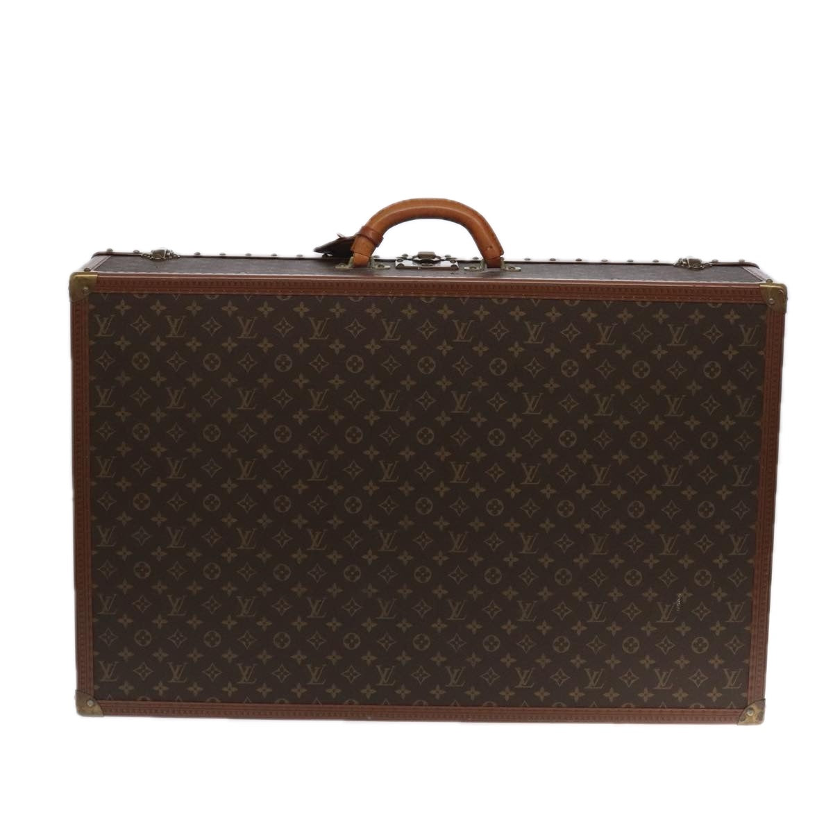 Louis Vuitton Alzer Brown Canvas Travel Bag (Pre-Owned)