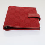 Gucci Couverture Agenda Red Canvas Wallet  (Pre-Owned)