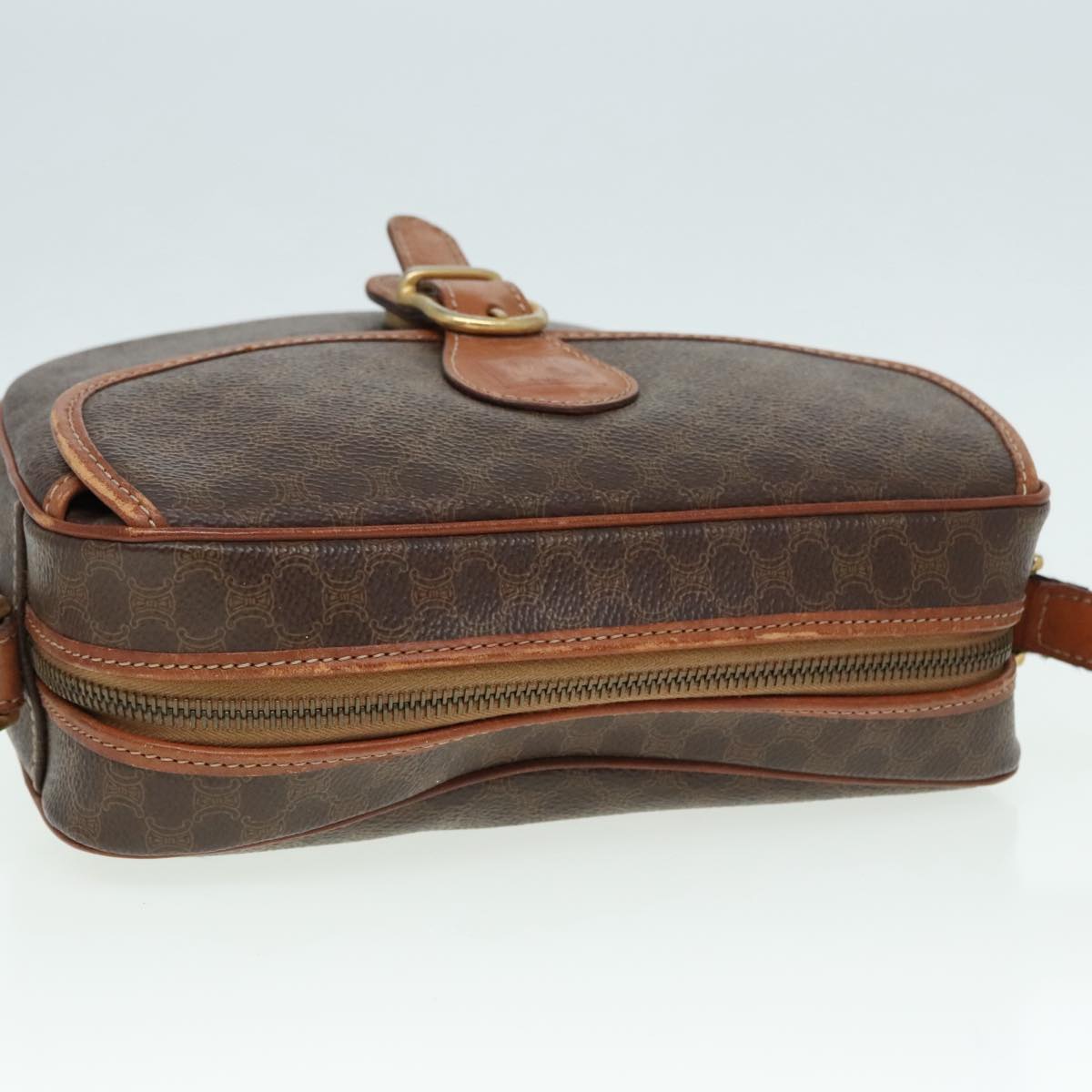 Céline Vintage Brown Canvas Shoulder Bag (Pre-Owned)