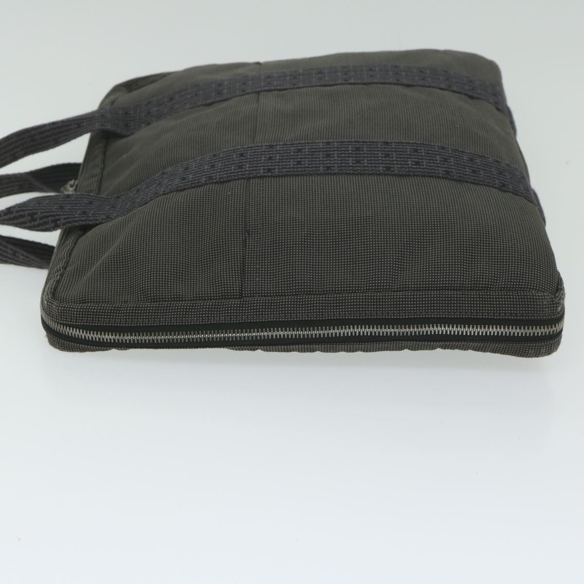 Hermès Herline Grey Canvas Briefcase Bag (Pre-Owned)
