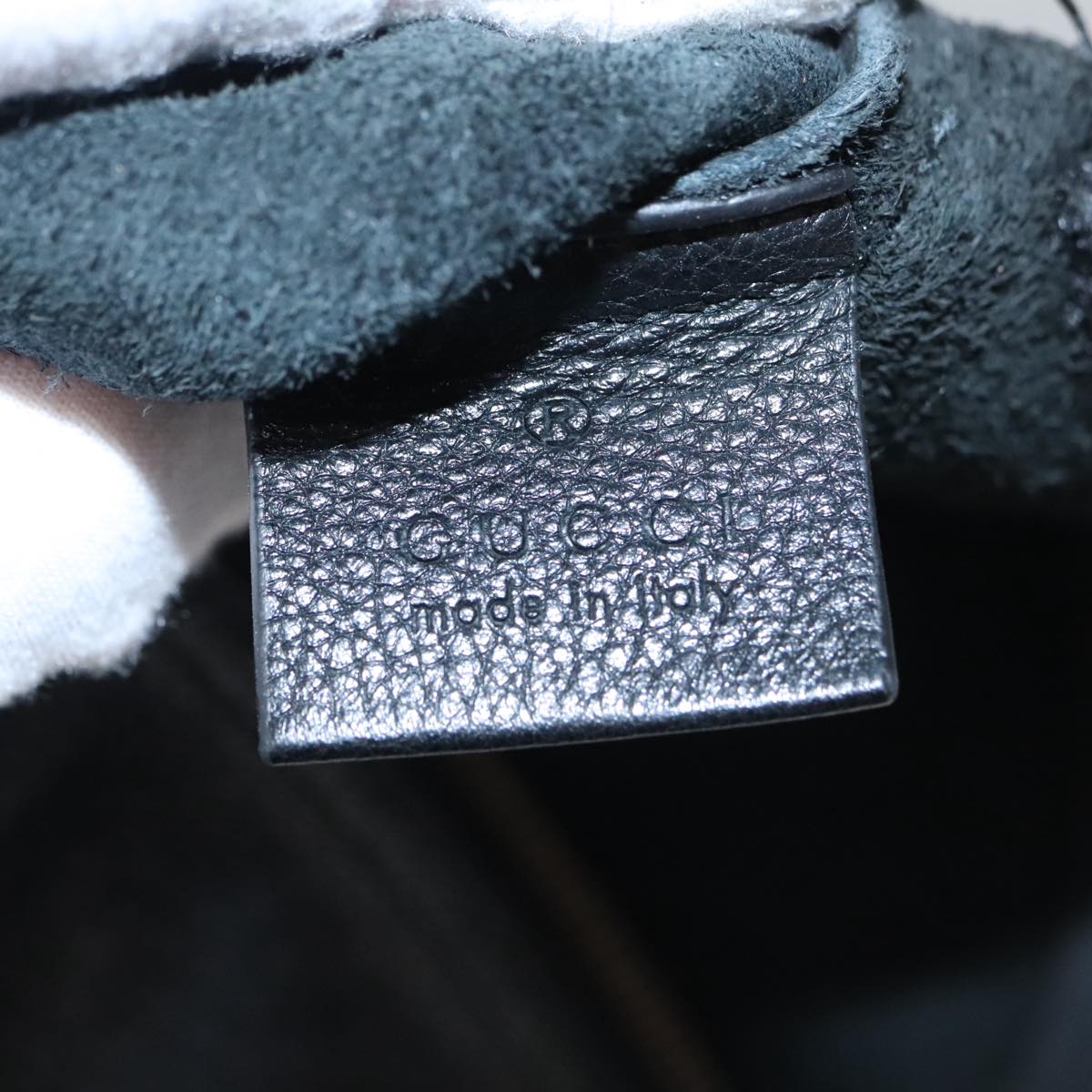 Gucci Imprime Black Leather Clutch Bag (Pre-Owned)