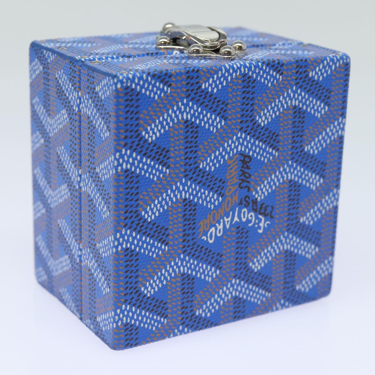 Goyard Herringbone Blue Canvas Jewelleryset Jewelry (Pre-Owned)