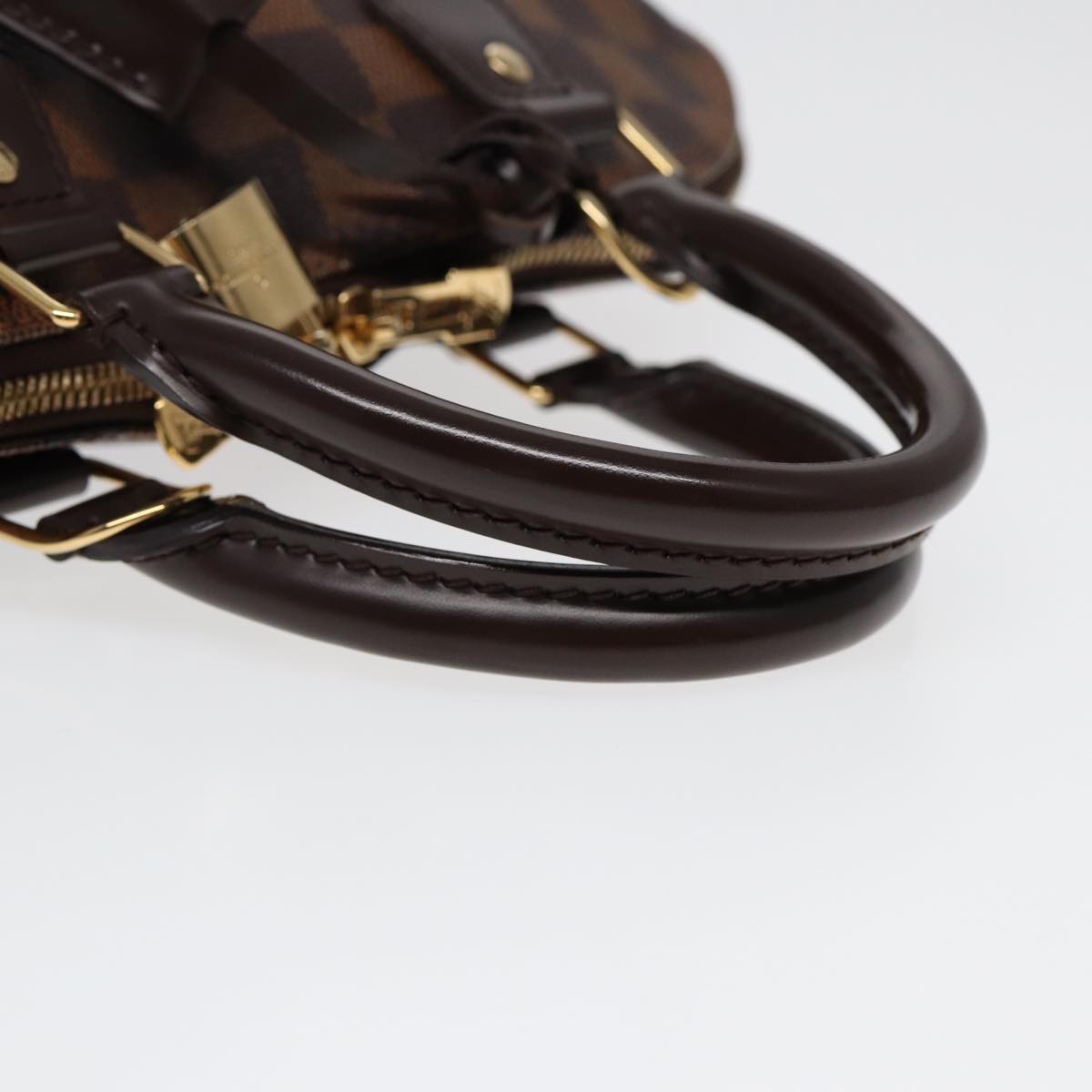 Louis Vuitton Alma Brown Canvas Handbag (Pre-Owned)