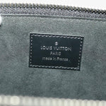 Louis Vuitton Pochette Pratt Grey Leather Handbag (Pre-Owned)