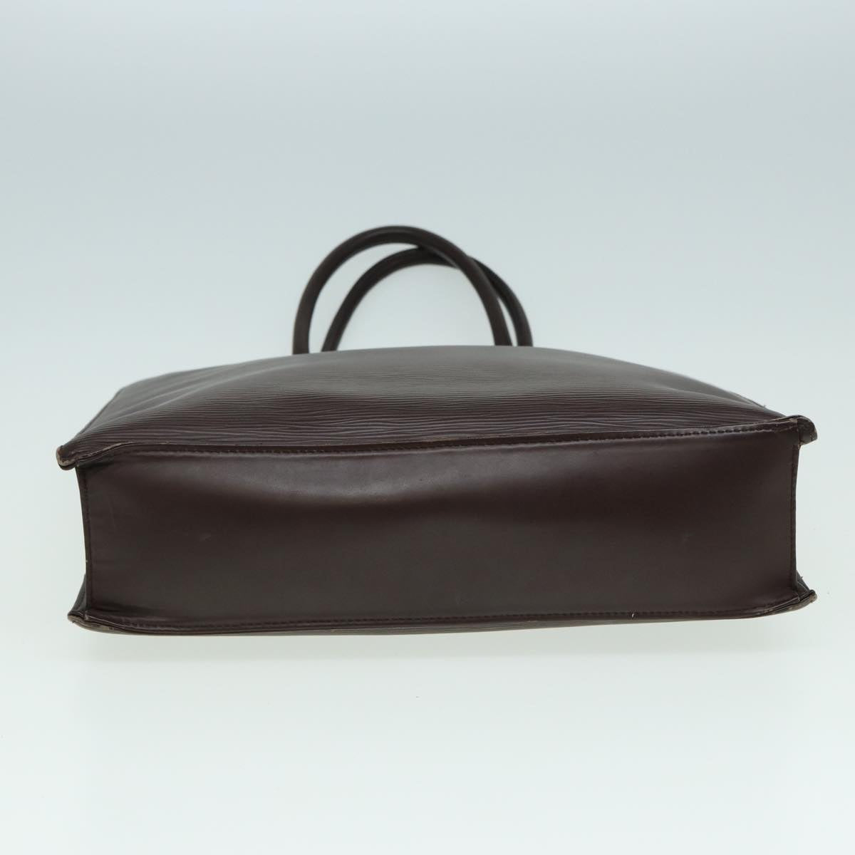 Louis Vuitton Sac Plat Brown Leather Tote Bag (Pre-Owned)