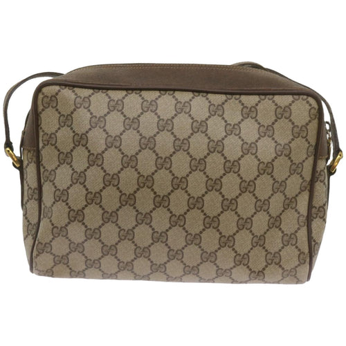 Gucci Ophidia Beige Canvas Shoulder Bag (Pre-Owned)