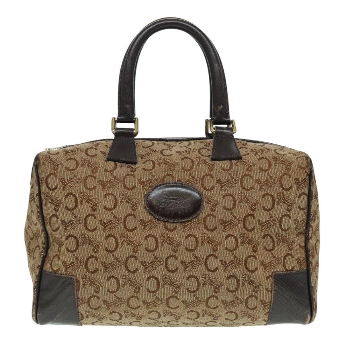 Céline C Brown Canvas Travel Bag (Pre-Owned)
