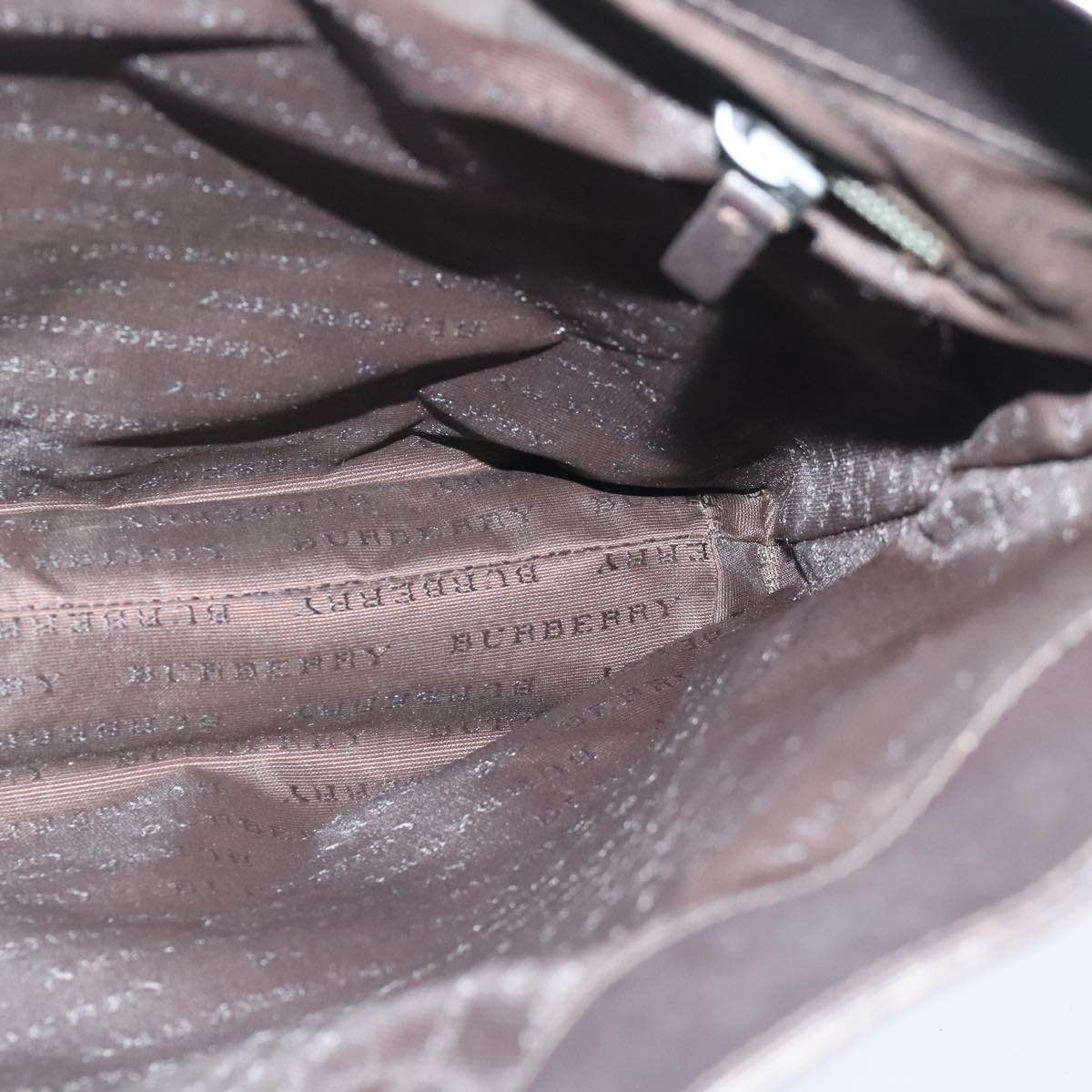 Burberry Nova Check Beige Canvas Shoulder Bag (Pre-Owned)