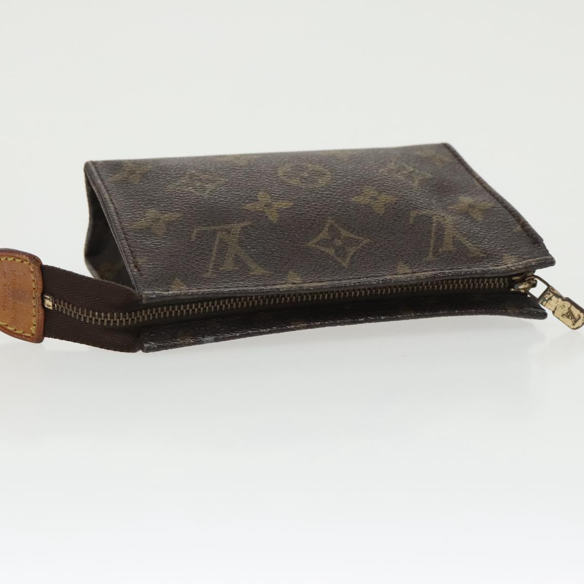 Louis Vuitton Poche Toilette 15 Brown Canvas Clutch Bag (Pre-Owned)