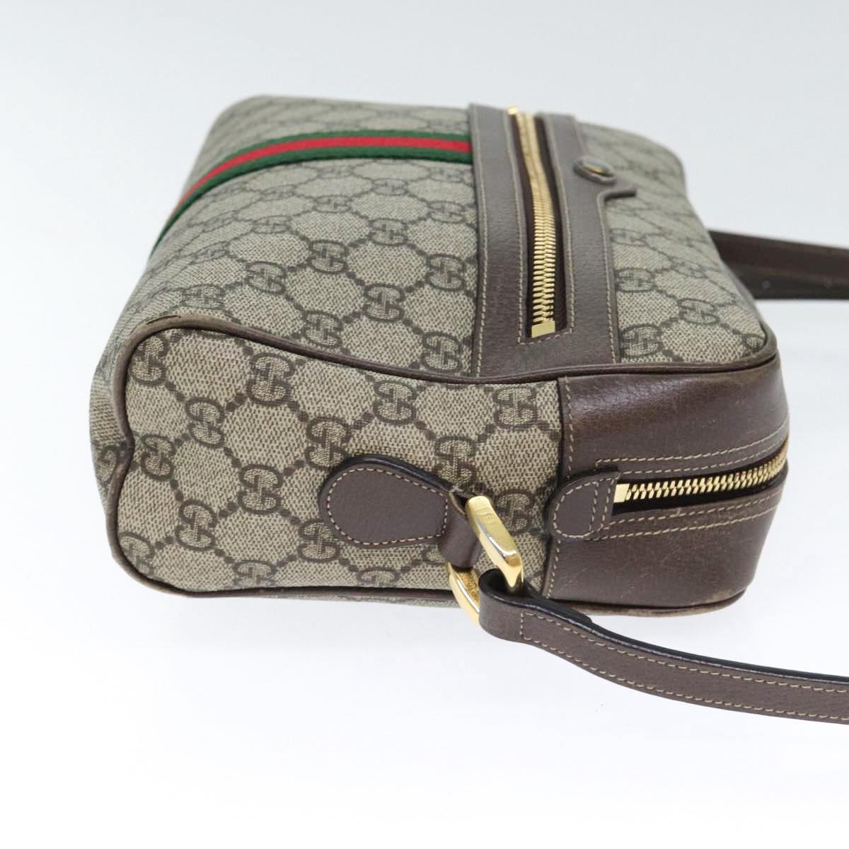 Gucci Ophidia Beige Canvas Shoulder Bag (Pre-Owned)