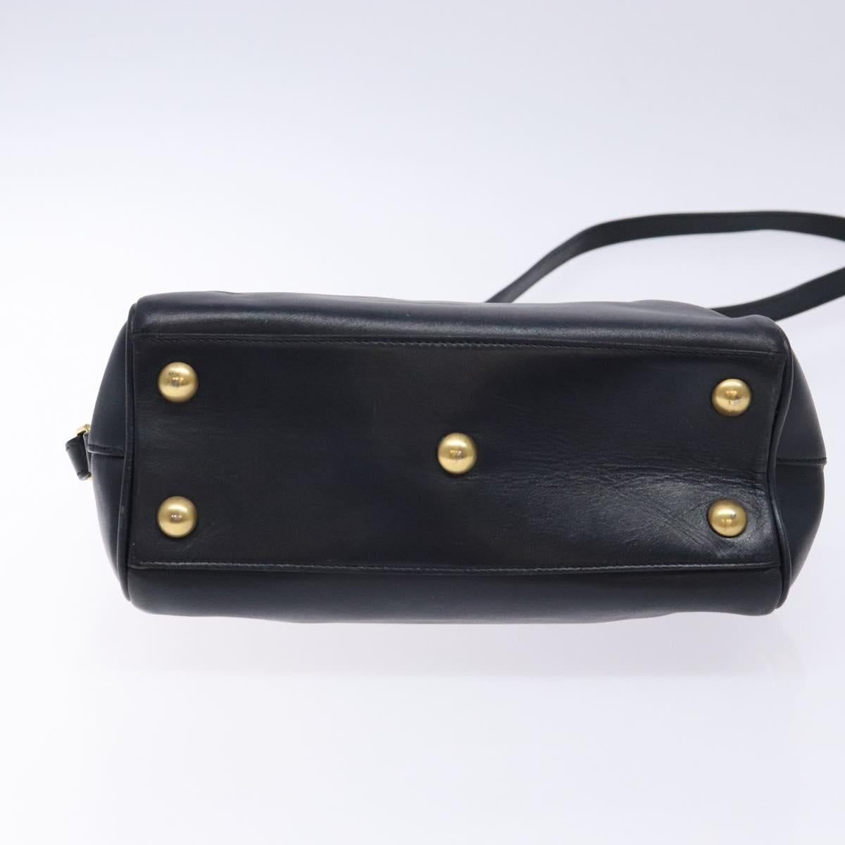 Saint Laurent Baby Duffle Navy Leather Handbag (Pre-Owned)