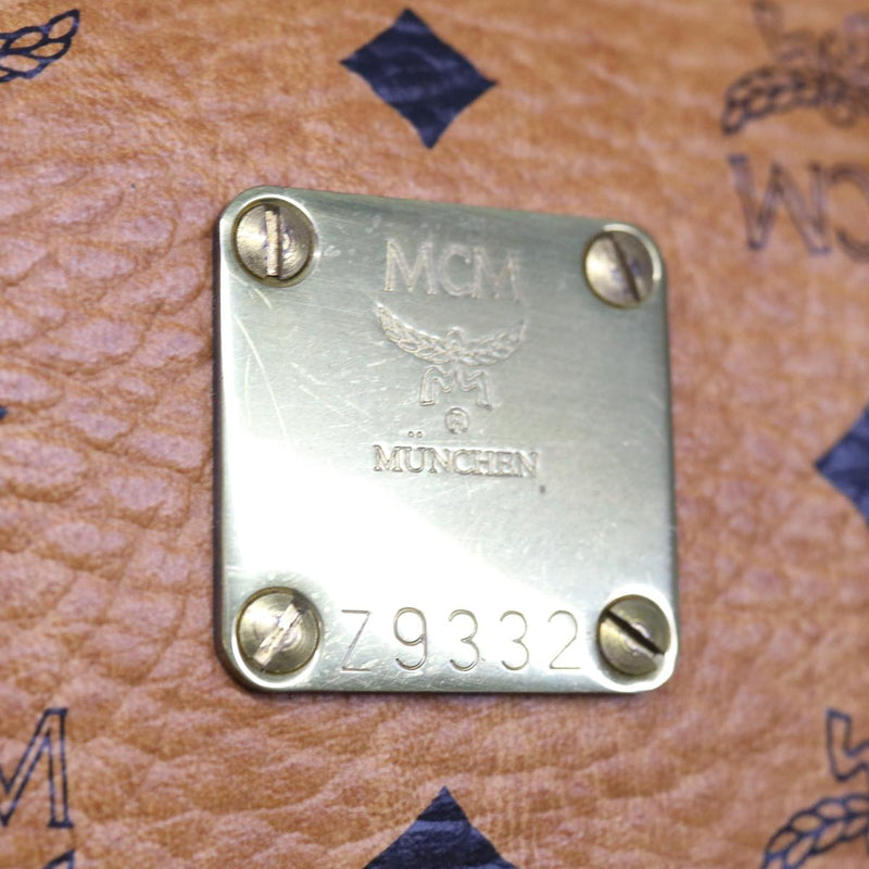 MCM Visetos Brown Canvas Clutch Bag (Pre-Owned)