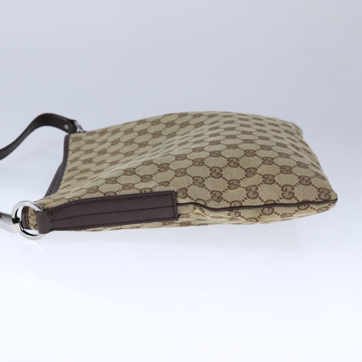 Gucci Gg Canvas Beige Canvas Shoulder Bag (Pre-Owned)