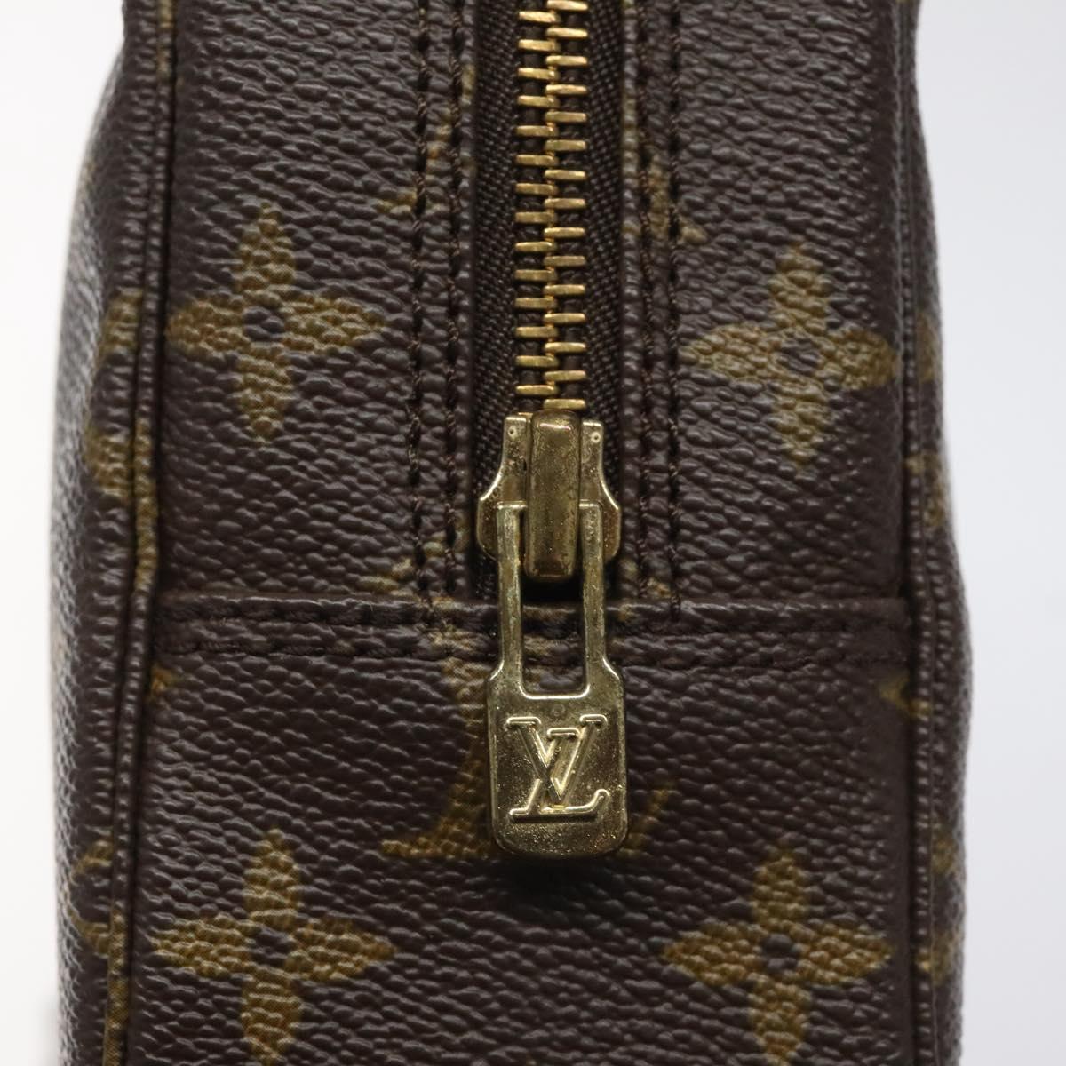 Louis Vuitton Trousse De Toilette Brown Canvas Clutch Bag (Pre-Owned)