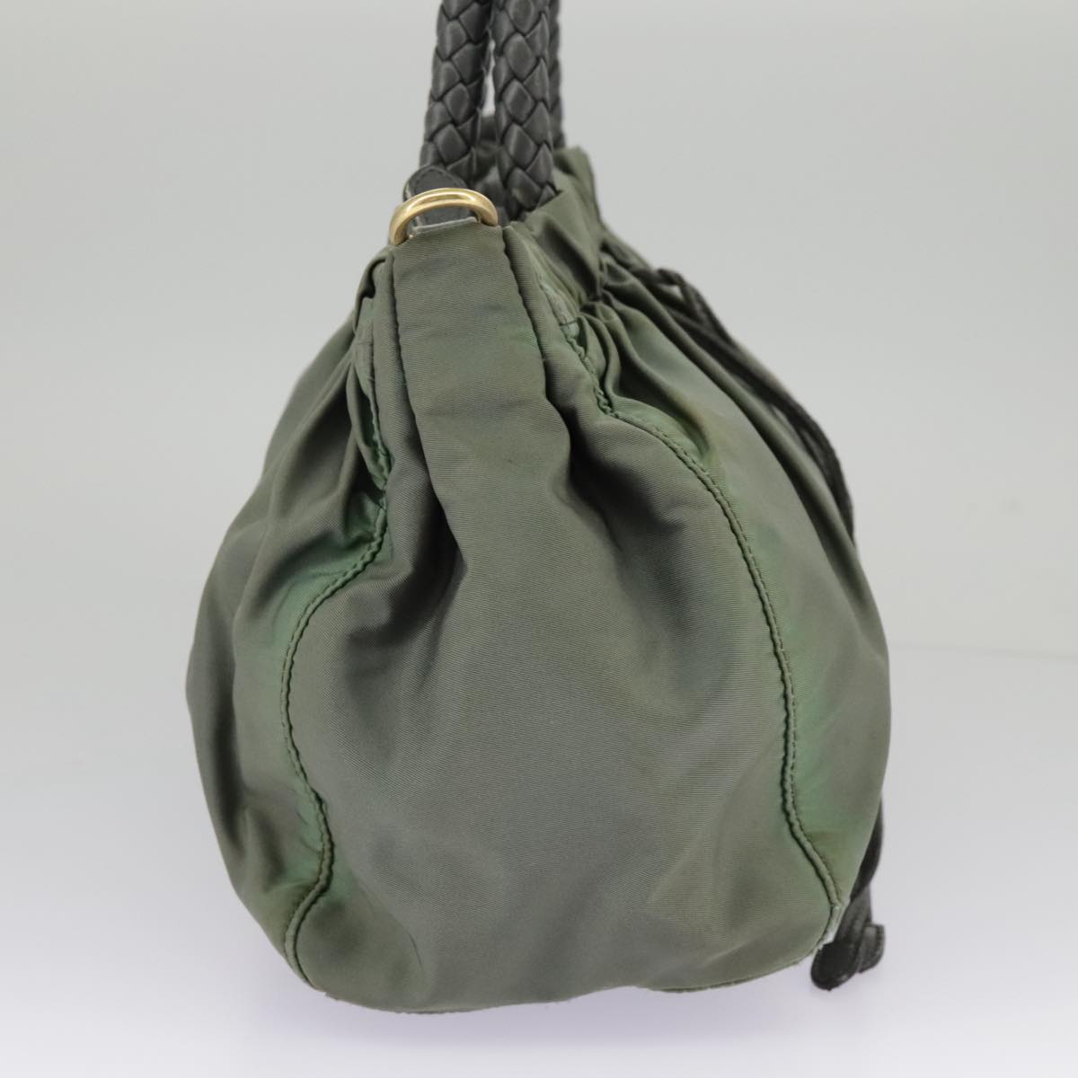 Prada Green Synthetic Handbag (Pre-Owned)