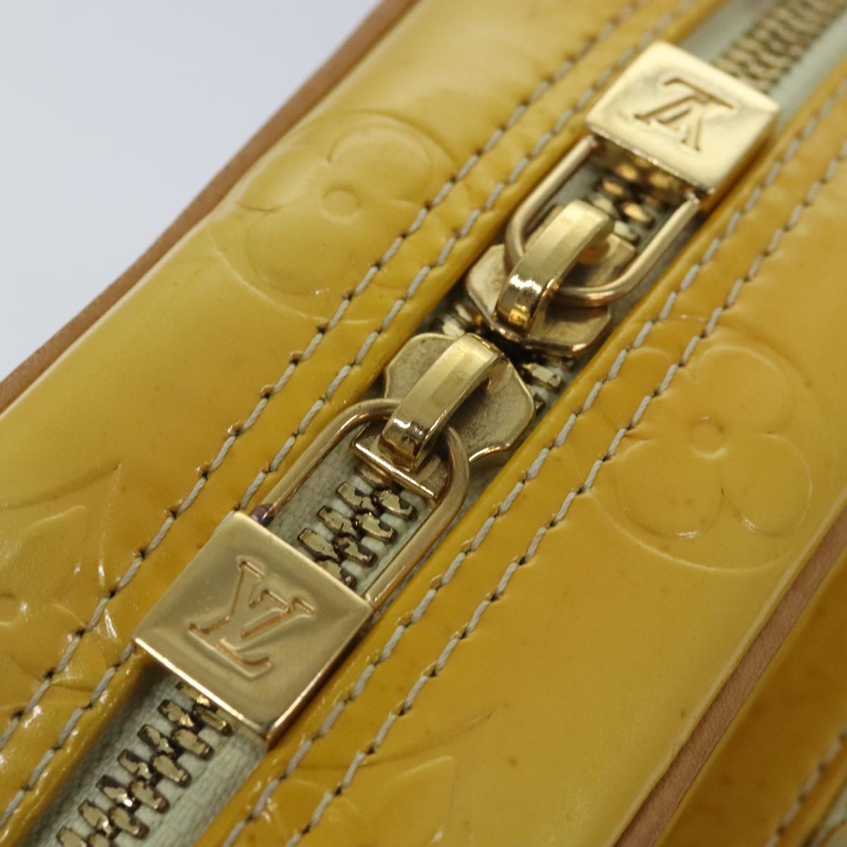Louis Vuitton Wooster Yellow Patent Leather Shoulder Bag (Pre-Owned)