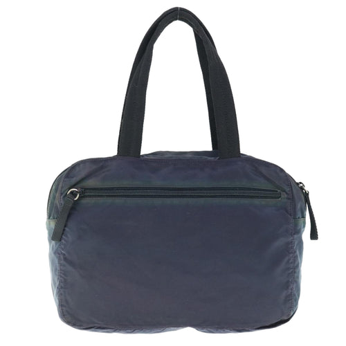 Prada Vela Navy Synthetic Handbag (Pre-Owned)