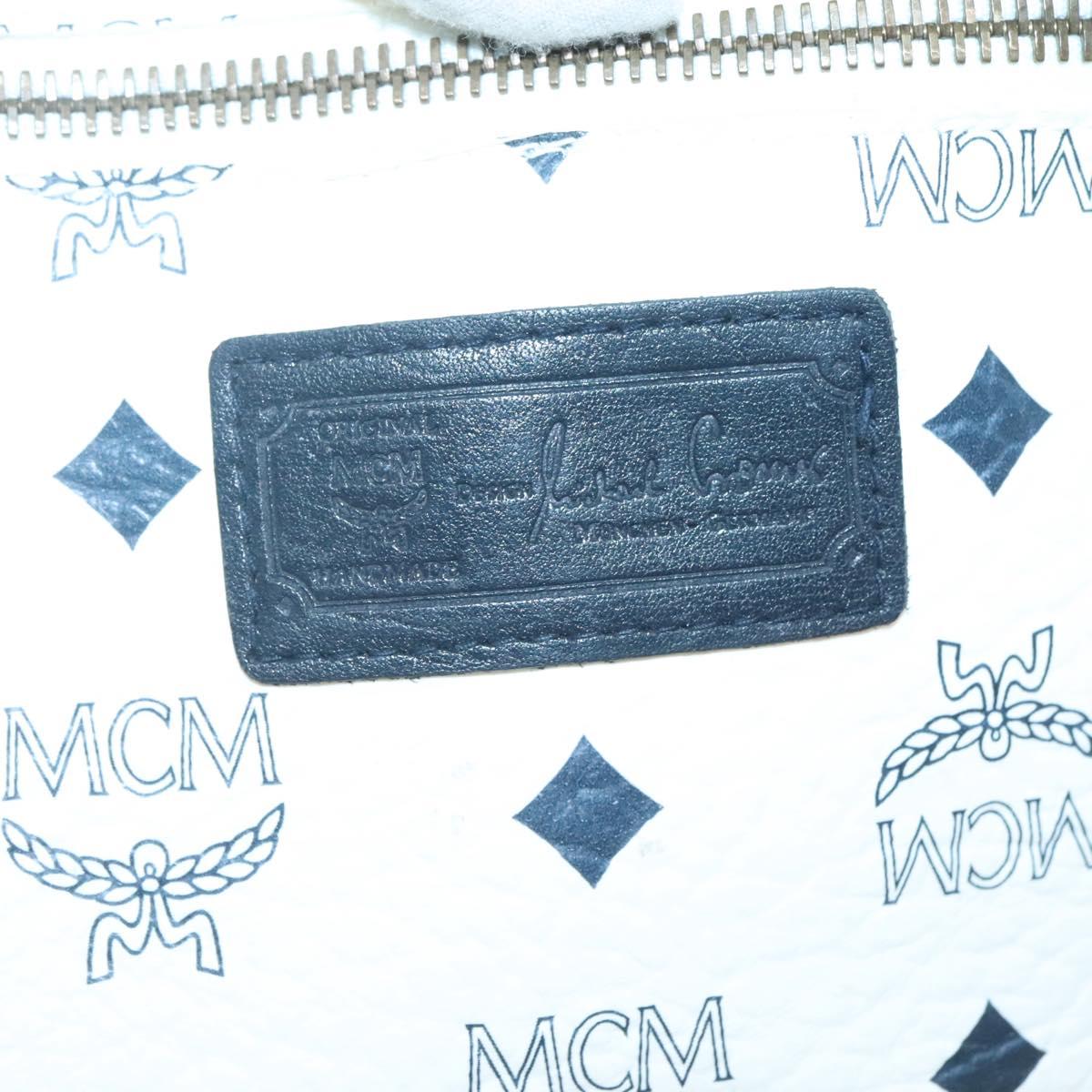 MCM Visetos White Canvas Tote Bag (Pre-Owned)