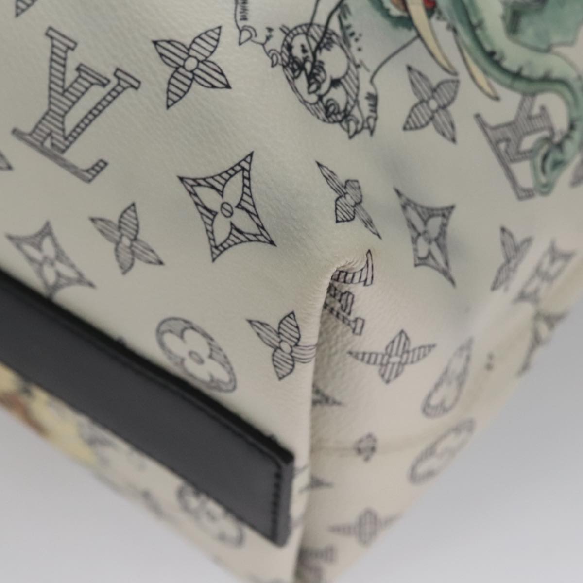 Louis Vuitton Françoise White Canvas Handbag (Pre-Owned)