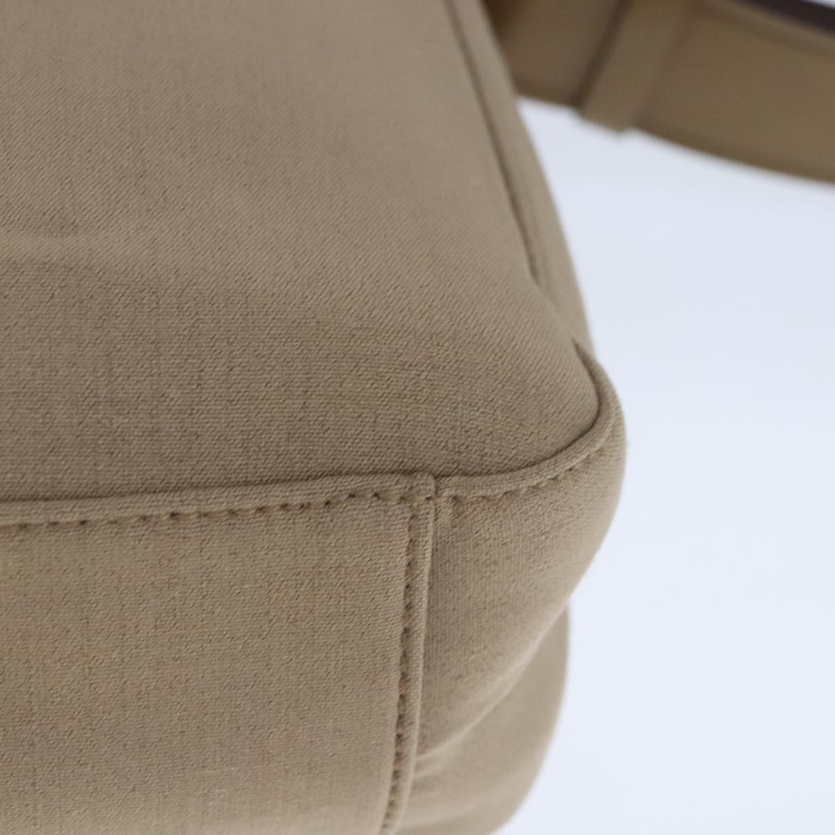 Prada Tessuto Beige Canvas Shoulder Bag (Pre-Owned)