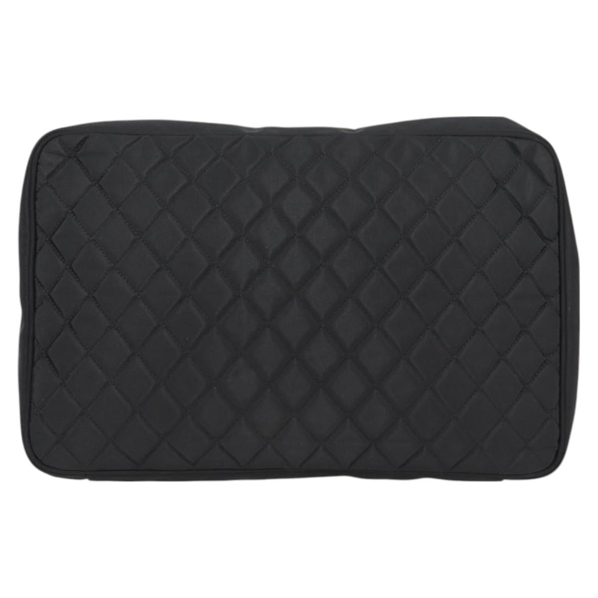 Chanel Cc Black Nylon Clutch Bag (Pre-Owned)