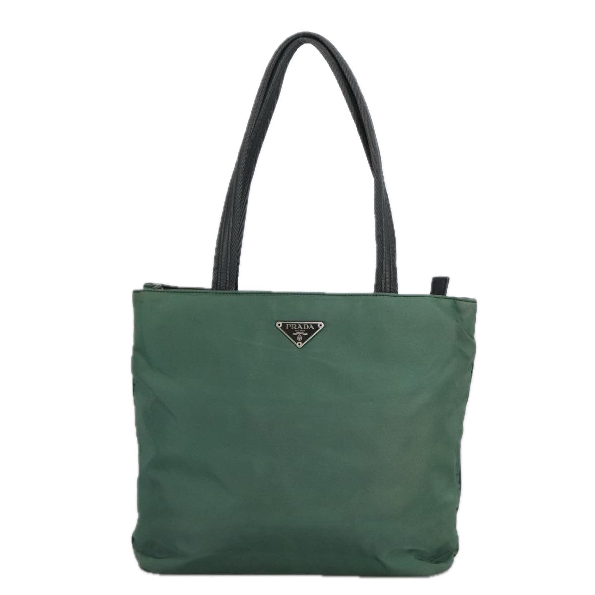 Prada Tessuto Khaki Synthetic Tote Bag (Pre-Owned)