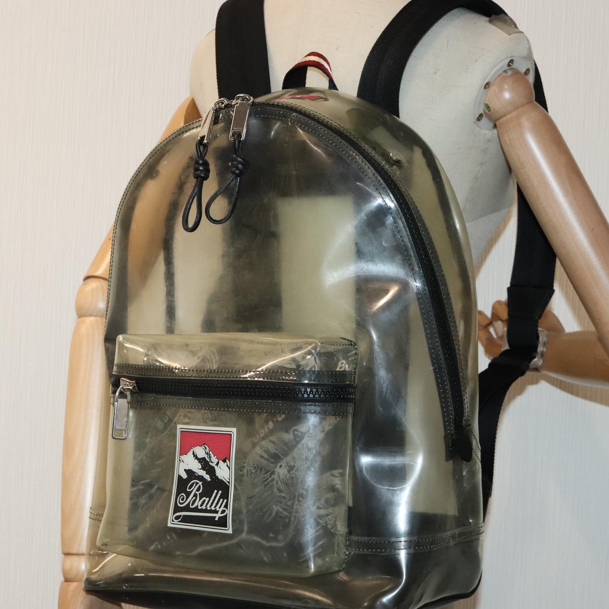 Bally Transparent Vinyl Backpack Bag (Pre-Owned)