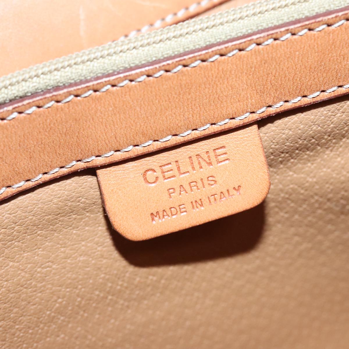 Céline Brown Canvas Handbag (Pre-Owned)