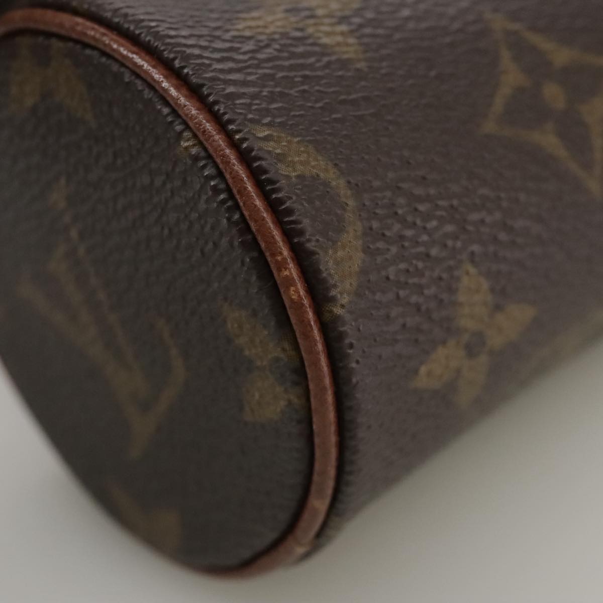 Louis Vuitton Mini Baby Papillon Brown Canvas Clutch Bag (Pre-Owned)