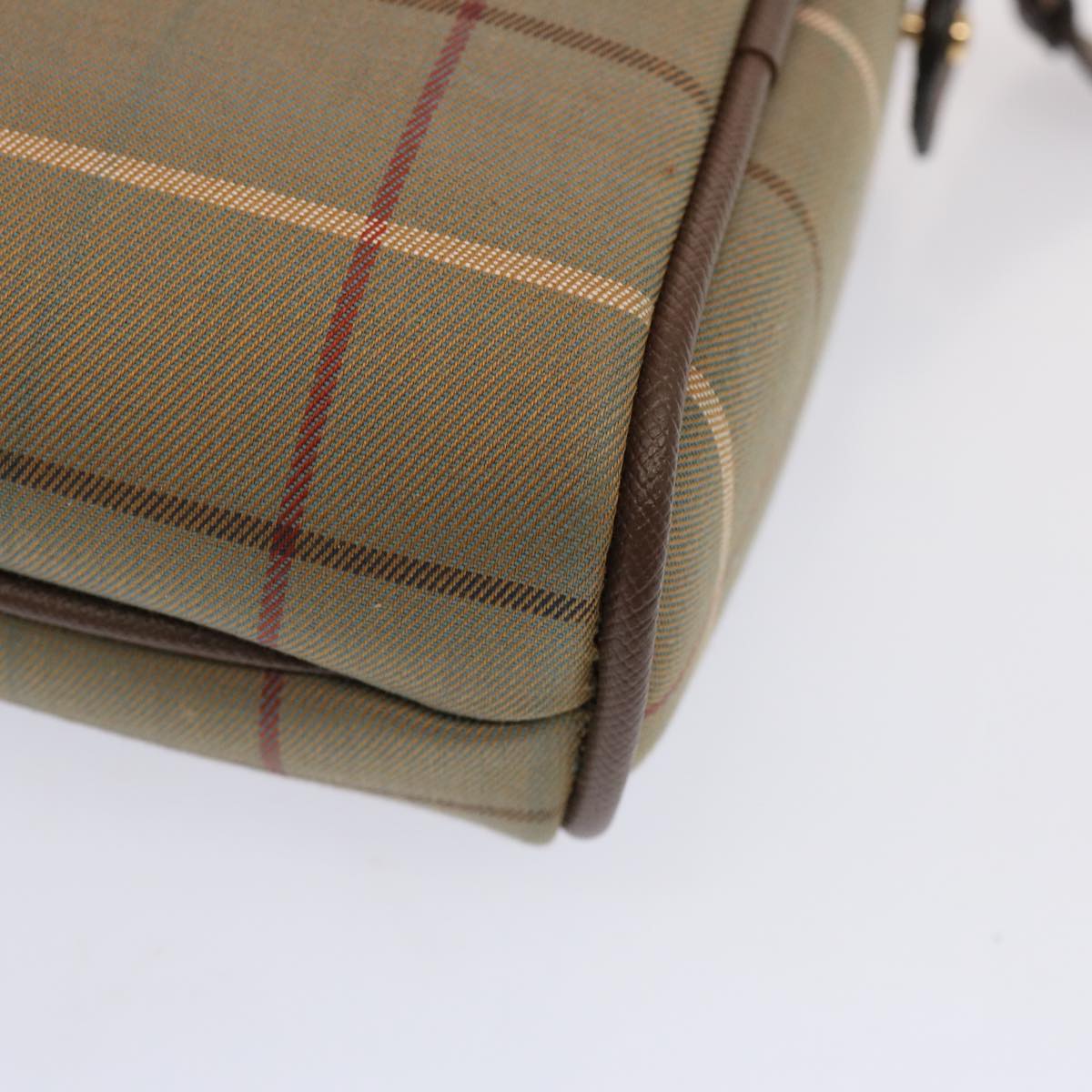 Burberry Nova Check Beige Canvas Clutch Bag (Pre-Owned)