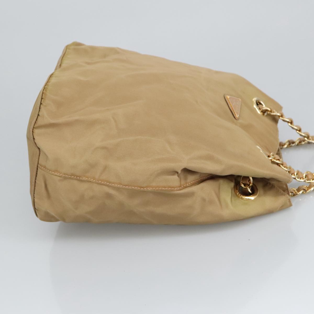 Prada Beige Synthetic Shoulder Bag (Pre-Owned)