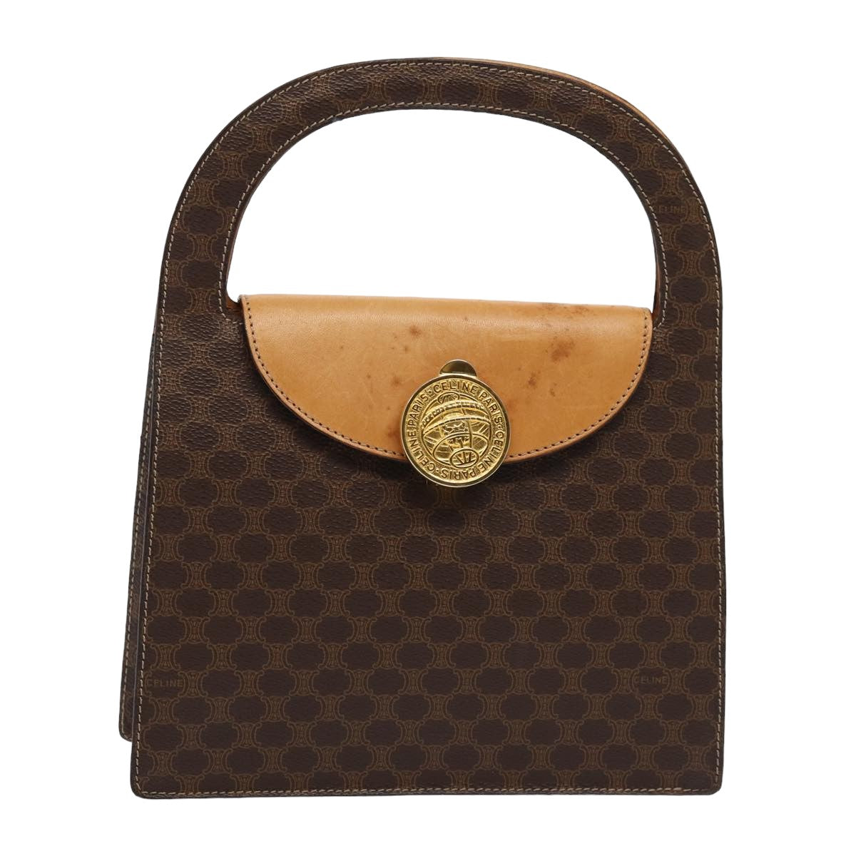 Céline Macadam Brown Canvas Handbag (Pre-Owned)