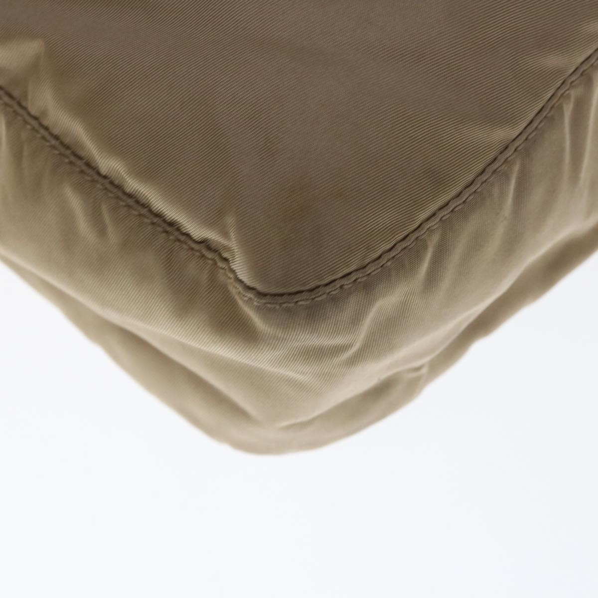 Prada Beige Synthetic Shoulder Bag (Pre-Owned)