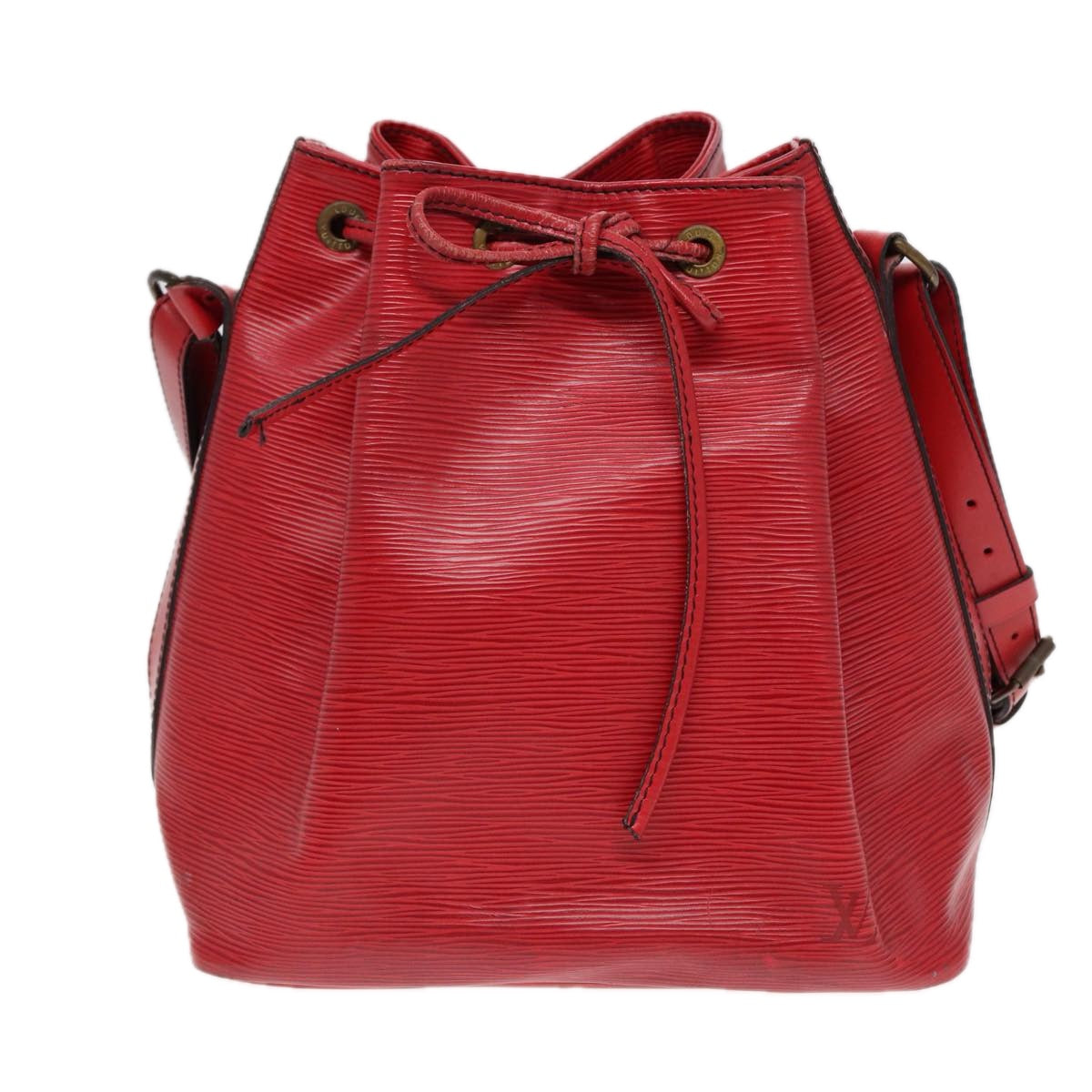 Louis Vuitton Noé Red Leather Shoulder Bag (Pre-Owned)