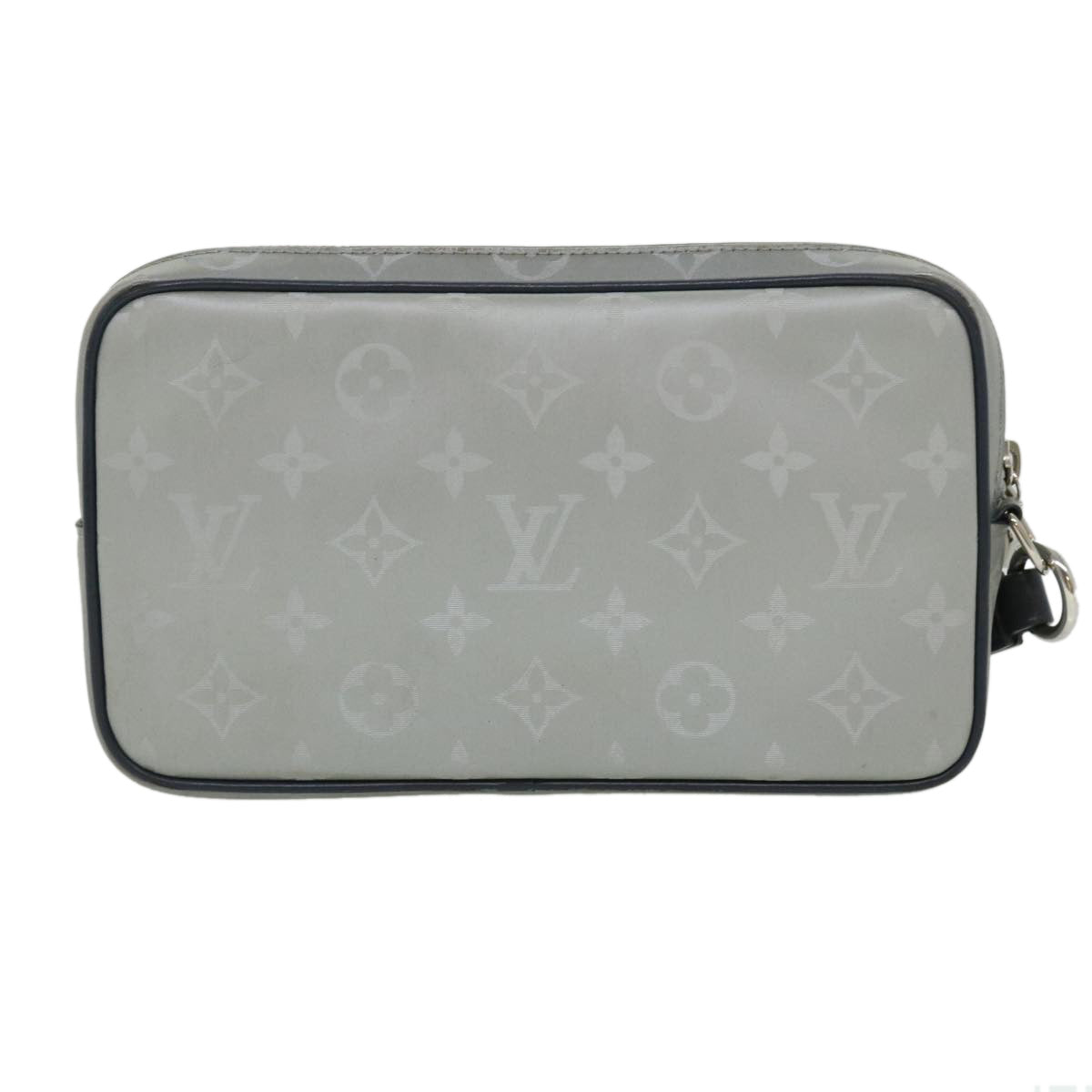 Louis Vuitton Alpha Silver Synthetic Clutch Bag (Pre-Owned)