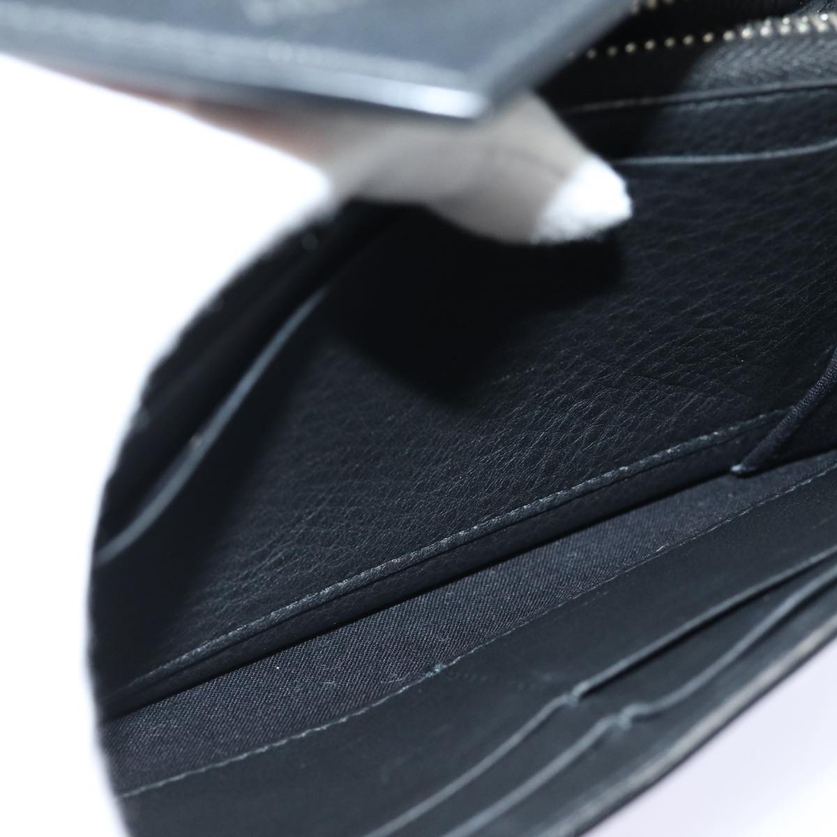 Balenciaga Papier Black Leather Wallet  (Pre-Owned)