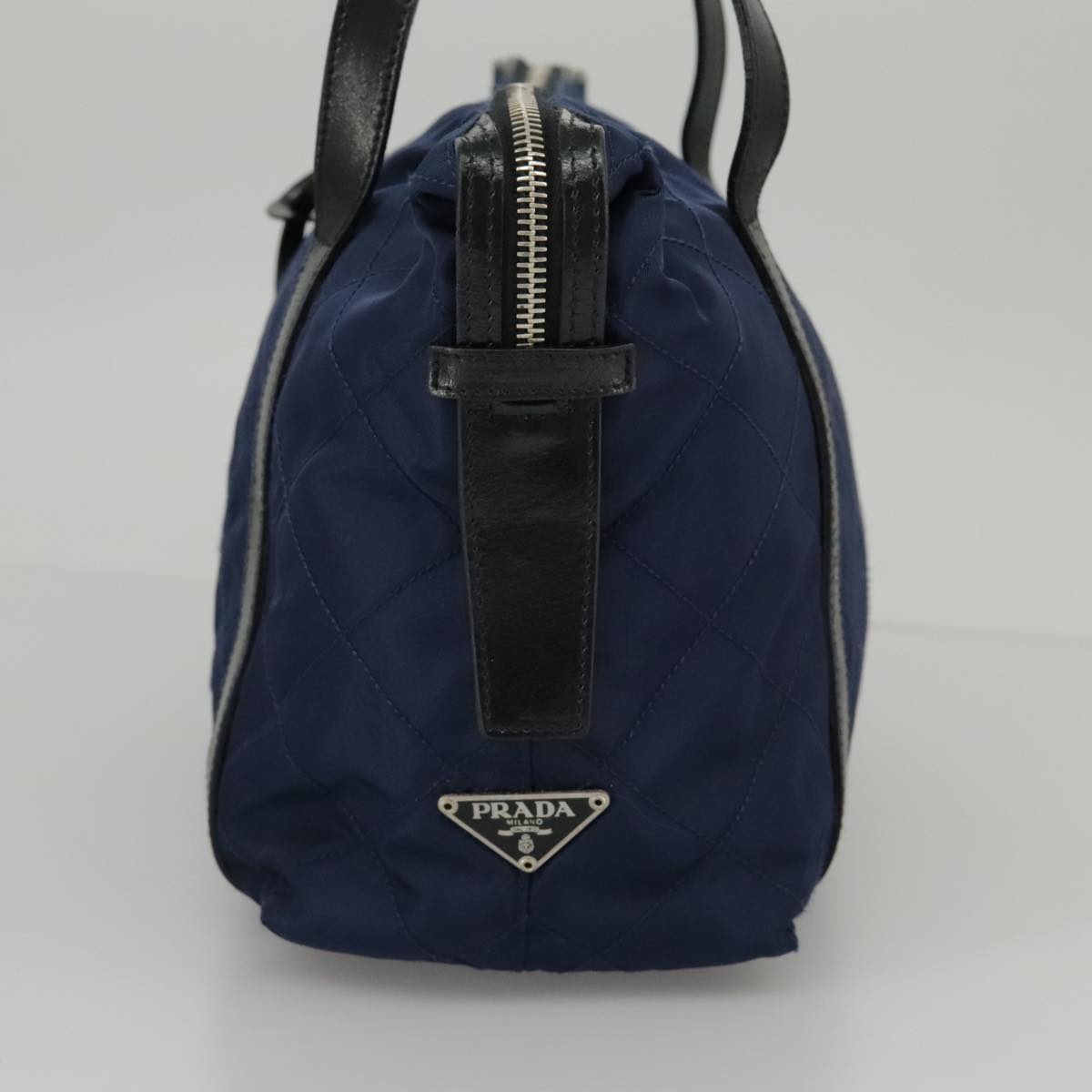 Prada Navy Synthetic Shoulder Bag (Pre-Owned)