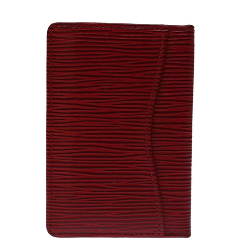 Louis Vuitton Organizer De Poche Red Leather Wallet  (Pre-Owned)