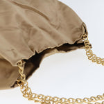 Prada Tessuto Gold Synthetic Shoulder Bag (Pre-Owned)