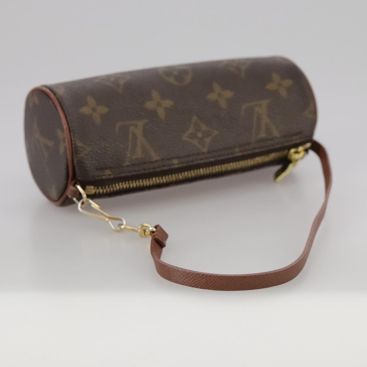 Louis Vuitton Mini Baby Papillon Brown Canvas Clutch Bag (Pre-Owned)