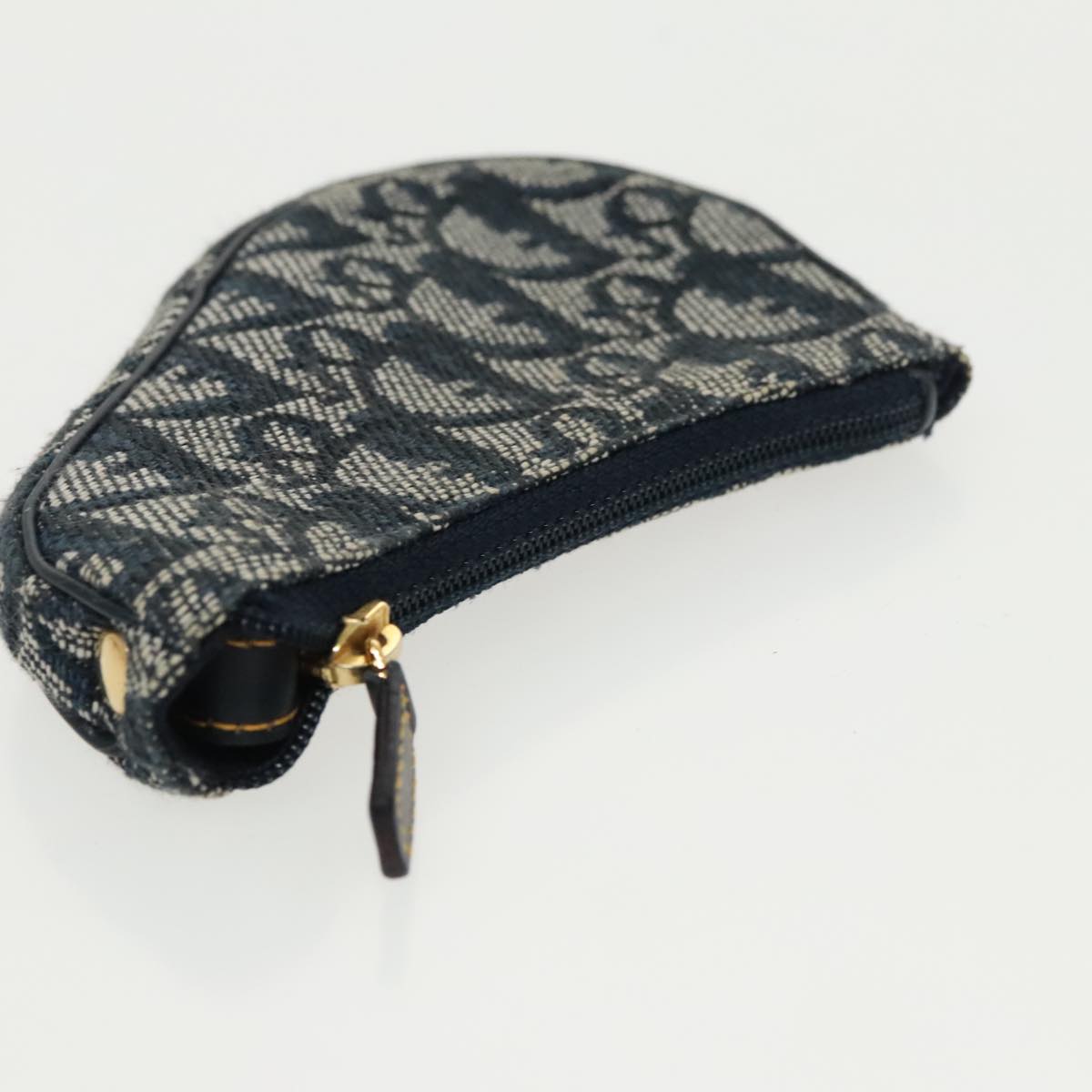 Dior Saddle Navy Canvas Clutch Bag (Pre-Owned)