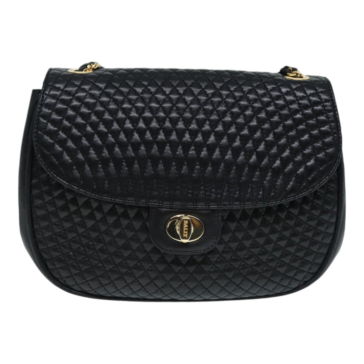 Bally Black Leather Shoulder Bag (Pre-Owned)