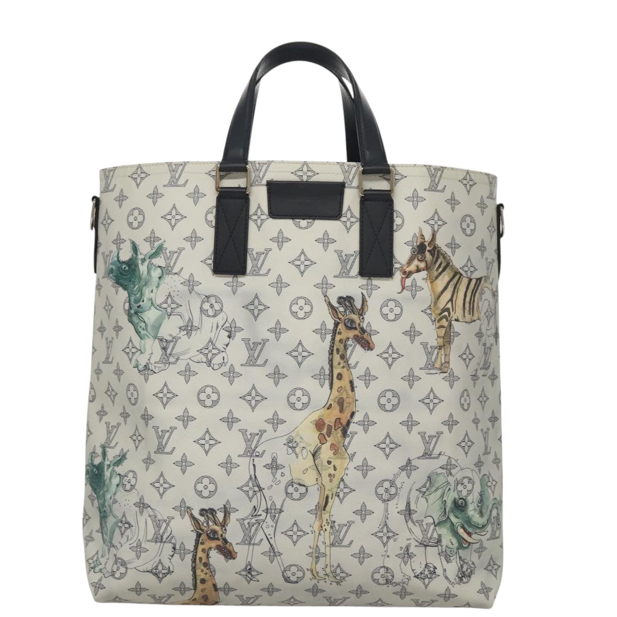 Louis Vuitton Françoise White Canvas Handbag (Pre-Owned)