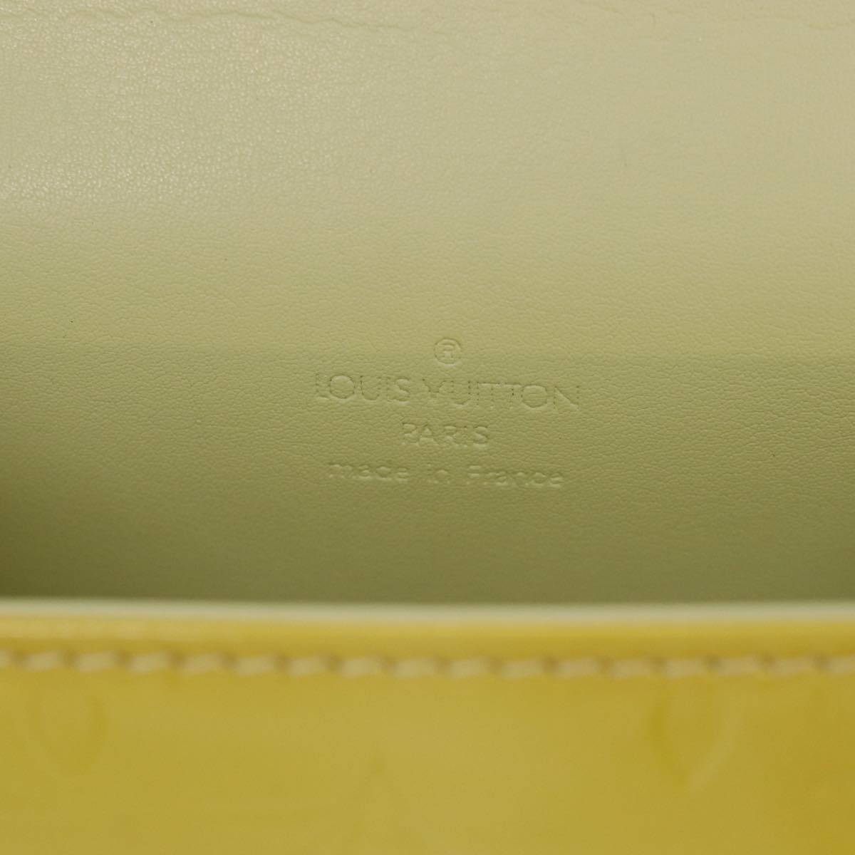 Louis Vuitton Spring Street Yellow Patent Leather Handbag (Pre-Owned)