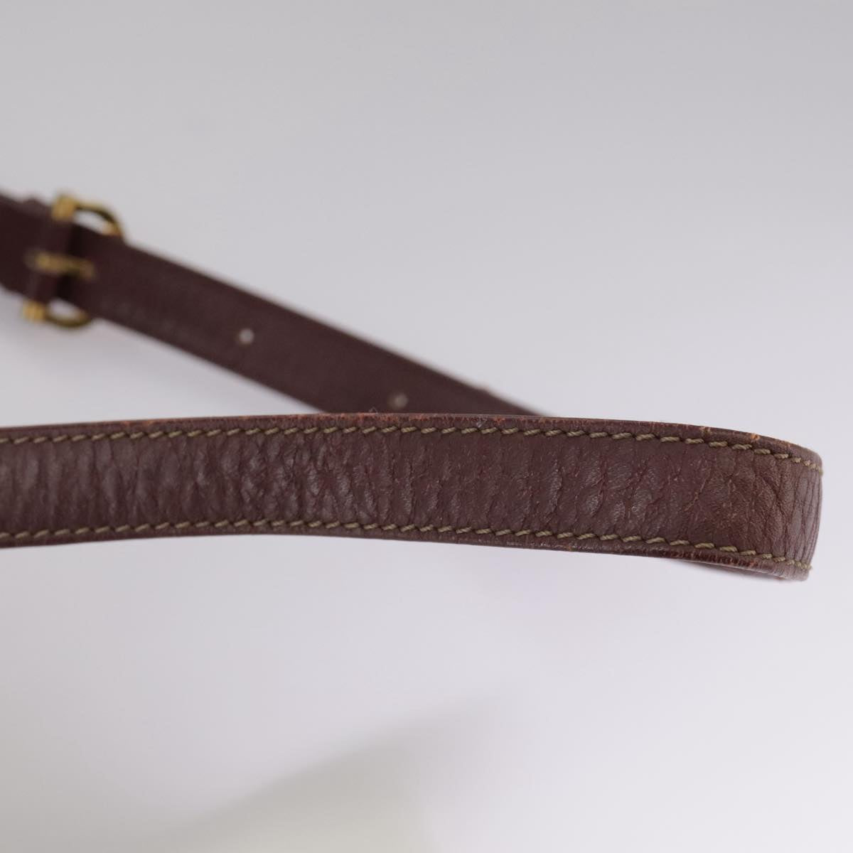 Cartier Must De Cartier Burgundy Leather Shoulder Bag (Pre-Owned)