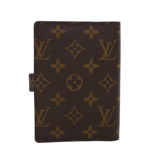 Louis Vuitton Agenda Pm Brown Canvas Wallet  (Pre-Owned)