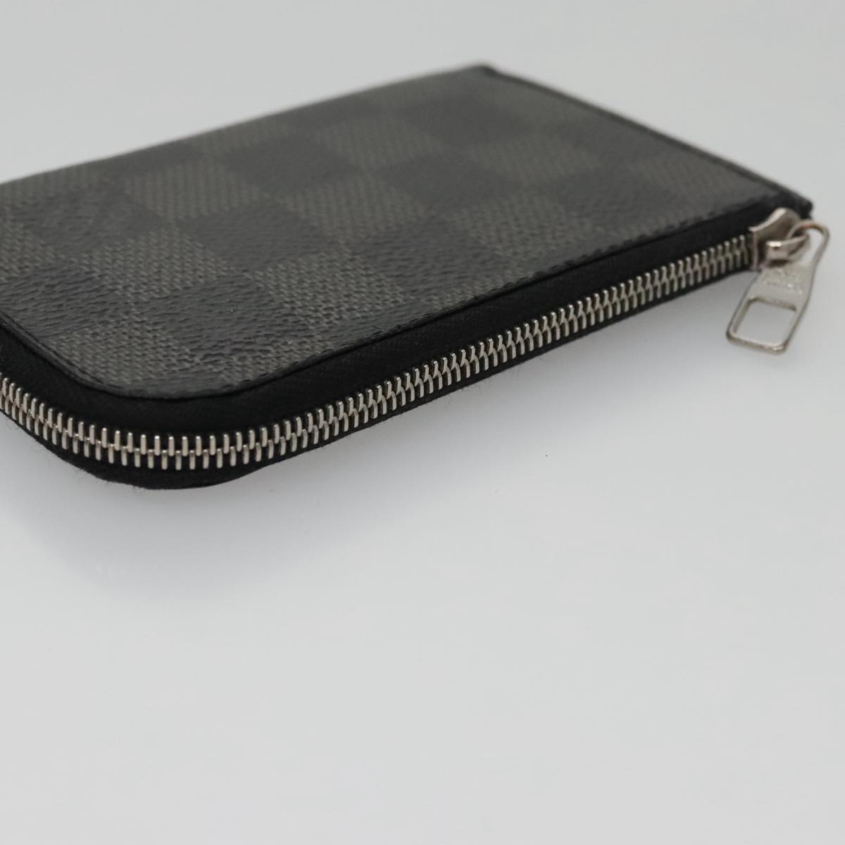 Louis Vuitton Porte Monnaie Jules Black Canvas Wallet  (Pre-Owned)