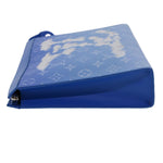 Louis Vuitton Pochette Voyage Blue Canvas Clutch Bag (Pre-Owned)